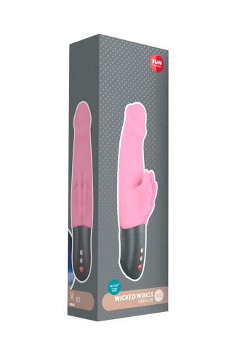 Розовый вибратор Fun Factory Wicked Wings Battery фото 3