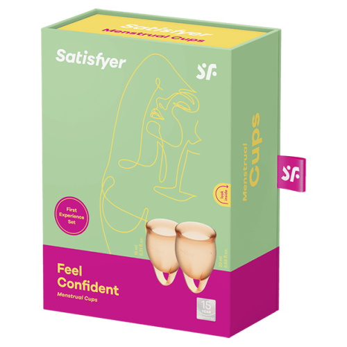 Набор менструальных чаш Satisfyer Feel Confident, оранжевый фото 11