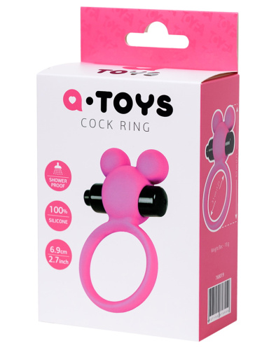 Розовое виброкольцо Pikle By Toyfa фото 7