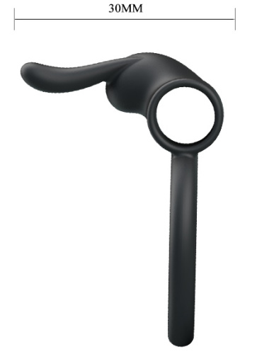 Эрекционное виброкольцо с петлей на мошонку Osmond фото 6