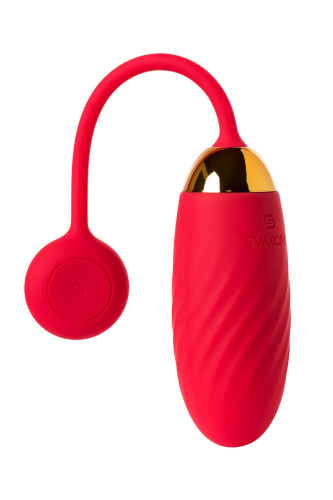 Виброяйцо Svakom Ella с управлением через смартфон, красное фото 3