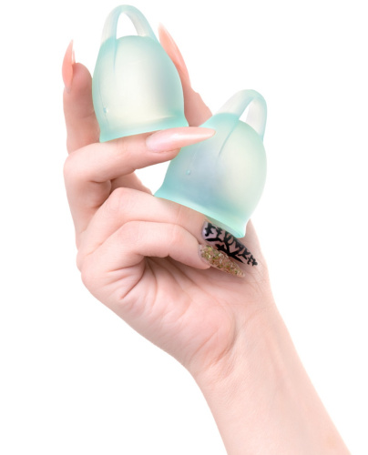 Набор менструальных чаш Satisfyer Feel Confident, салатовый фото 3