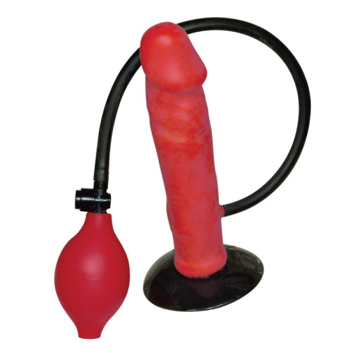 Расширяющийся вибратор с грушей Red Balloon фото 4