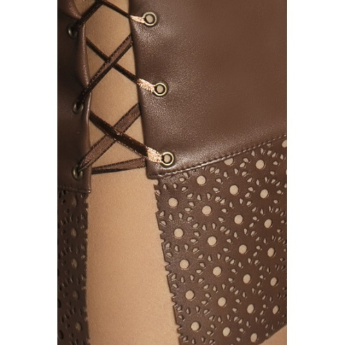 Эротический коричневый комплект Nessa S/M фото 3