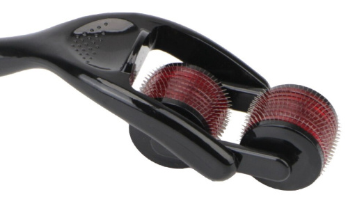 Двойное игольчатое колесо Вартенберга черно-красное фото 3