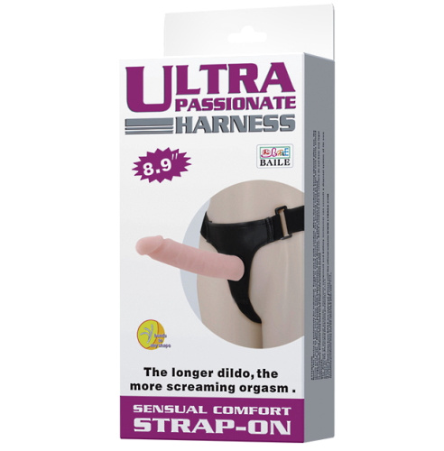 Страпон с гибким хребтом на трусиках 22 см фото 7