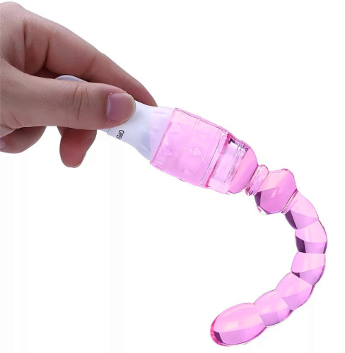 Розовый анальный вибратор фото 5