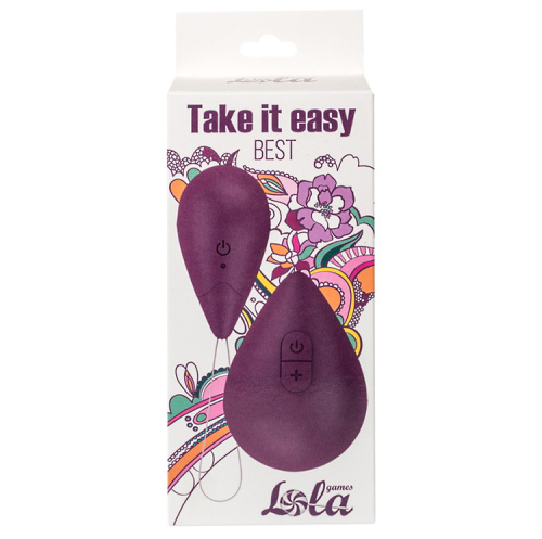 Виброяйцо с пультом дистанционного управления Take it Easy Best фиолетовое фото 3