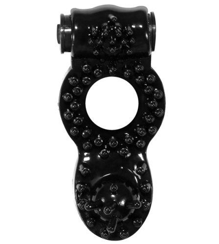 Тянущееся виброкольцо для эрекции Rings Ringer Black фото 2