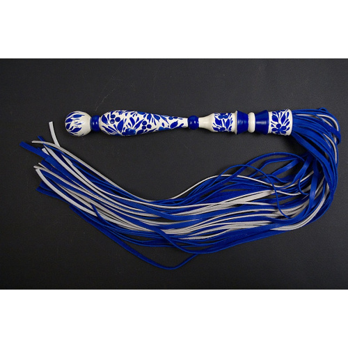 Кожаная плеть Гжель фото 3