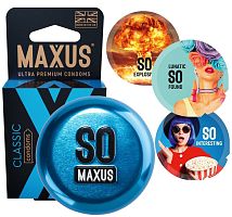 Презервативы в металлическом кейсе Maxus №3 Classic классические