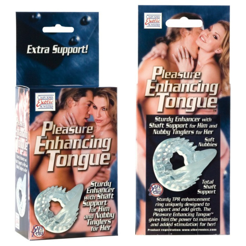 Кольцо для пениса из силикона Tongue фото 3