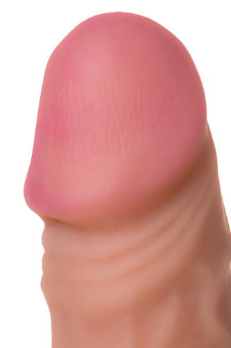 Фаллоимитатор-гигант из киберкожи на присоске 21 см фото 3