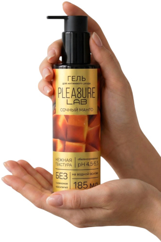 Съедобный лубрикант Pleasure Lab со вкусом сочного манго 185 мл фото 2