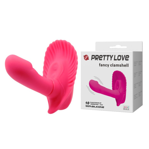 Клиторально-вагинальный вибростимулятор Pretty Love Fancy Clamshell фото 2