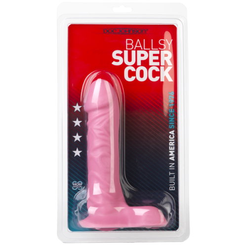 Розовый фаллоимитатор Ballsy 7in фото 3