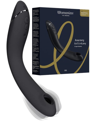 Вакуумный стимулятор точки G с вибрацией Womanizer OG черный