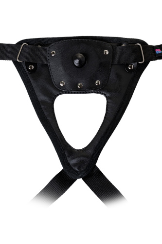Страпон с большой реалистичной насадкой и поясом Harness фото 6