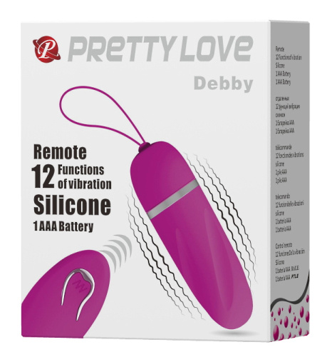 Вибро-яйцо с беспроводным управлением Pretty Love Debby фото 9
