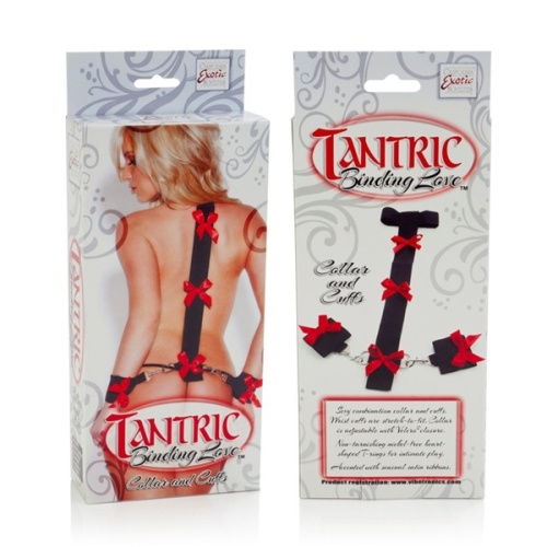 Набор для бондажа Tantric Binding Love Collar and Cuffs фото 3