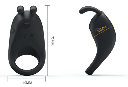 Перезаряжаемое эрекционное кольцо с вибрацией Rabbit фото 6