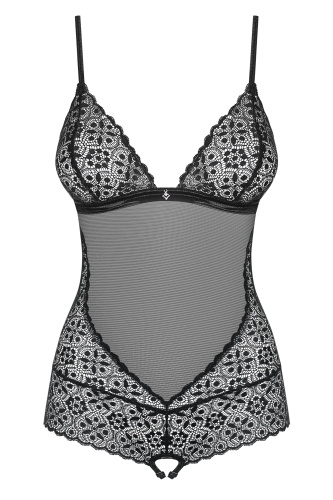 Кружевное черное боди Shibu S/M фото 3