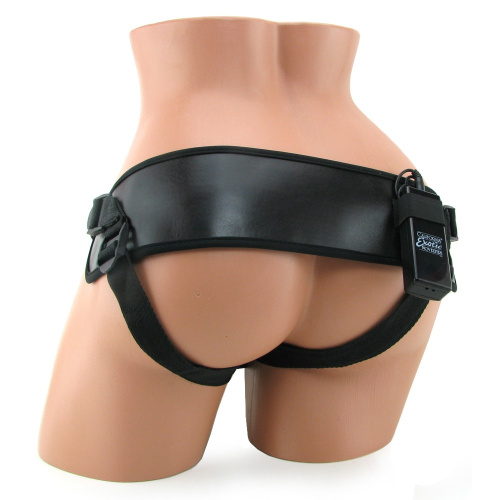 Страпон с розовым силиконовым вибродилдо Rippler фото 5