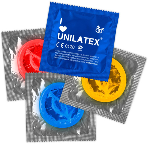 Цветные и ароматизированные презервативы Unilatex Multifruits 144 шт фото 3