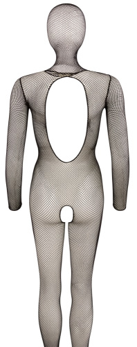 Черный кэтсьюит в сетку с маской Catsuit Mask S/L фото 7