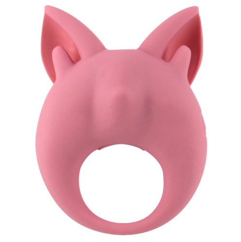 Перезаряжаемое кольцо для клиторальной стимуляции Mimi Animals Kitten Kiki Pink фото 4