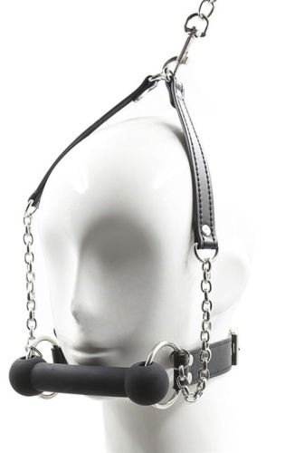 Кляп-трензель с поводком фото 2