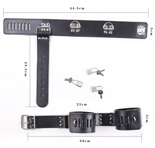 Бондаж для фиксации с наручниками и ошейником фото 5