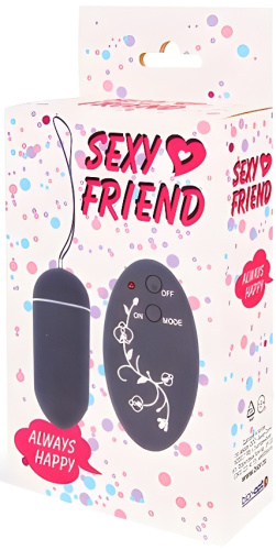 Виброяйцо с беспроводным управлением Sexy Friend черное фото 3