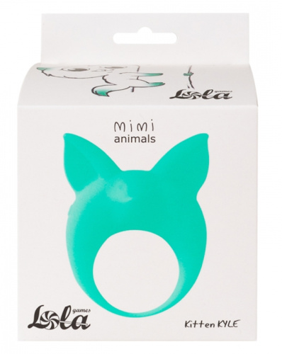 Эрекционное виброкольцо Mimi Animals Kitten Kyle Green фото 4