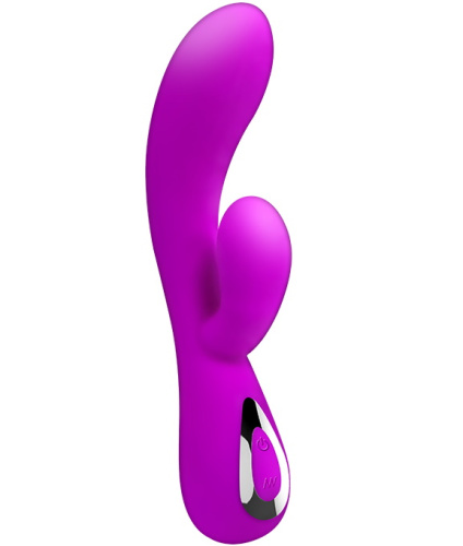 Перезаряжаемый вибратор с клиторальной стимуляцией Pretty Love Honey фото 2