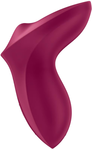 Клиторальный вибромассажер с плавающим стимулятором Satisfyer Exciterrr бордовый фото 5