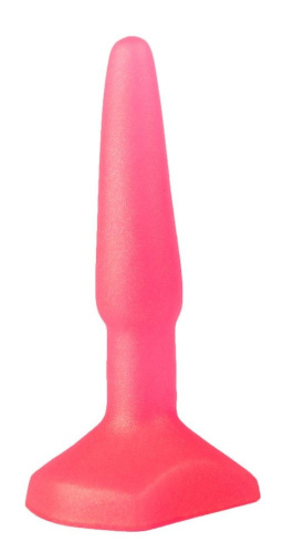 Розовая анальная пробка для ношения фото 2