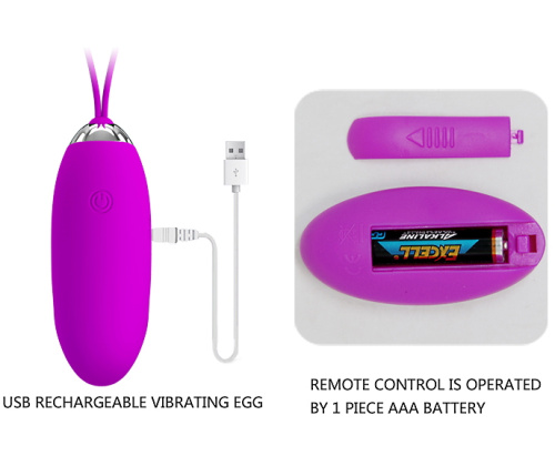 Виброяйцо ребристое с пультом дистанционного управления Julia фото 6