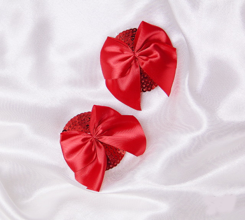 Красные пэстисы с красными бантиками фото 2