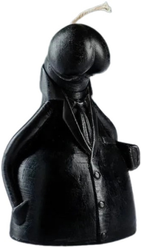 Черная фигурная свеча Глава 10 см