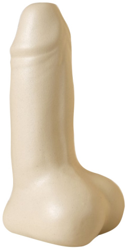 Матовая настольная ваза керамическая Достоинство бежевый цвет 21 см фото 3