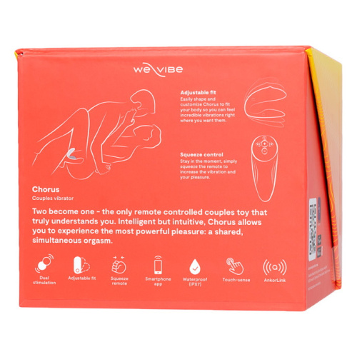 Смарт-вибратор для двоих We-Vibe Chorus коралловый фото 16