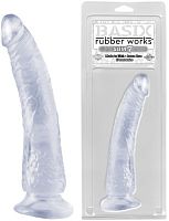 Фаллоимитатор на присоске Basix Rubber Works Slim 7 прозрачный