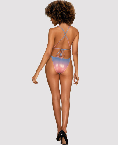 Мерцающий боди-купальник с нежным градиентом Rionella L фото 4