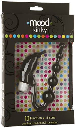 Анальная цепочка с клиторальным вибростимулятором Mood Kinky Tickler фото 3