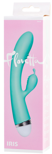 Вибратор с клиторальным стимулятором Flovetta Iris голубой фото 11