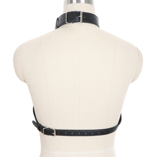 БДСМ портупея на грудь с чокером фото 7