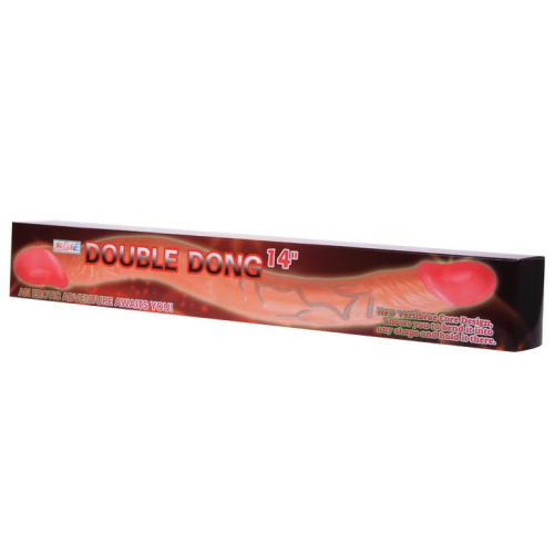 Двухголовый фаллоимитатор с хребтом 37 см фото 2