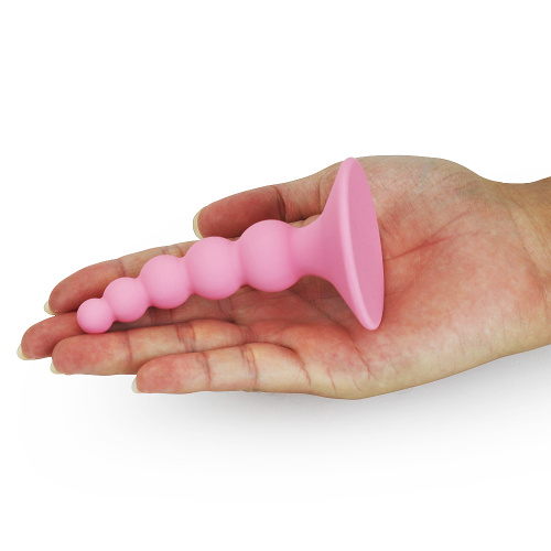 Розовая анальная втулка Lure Me small фото 5