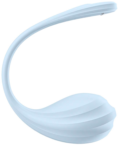 Мощный смарт-вибростимулятор Satisfyer Smooth Petal голубой фото 3